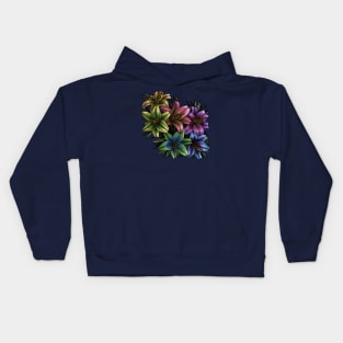 Rainbow Lilies Again Kids Hoodie